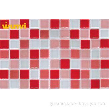 Backsplash Mirror SquareCrystal Glass Mosaic Tiles / Patter